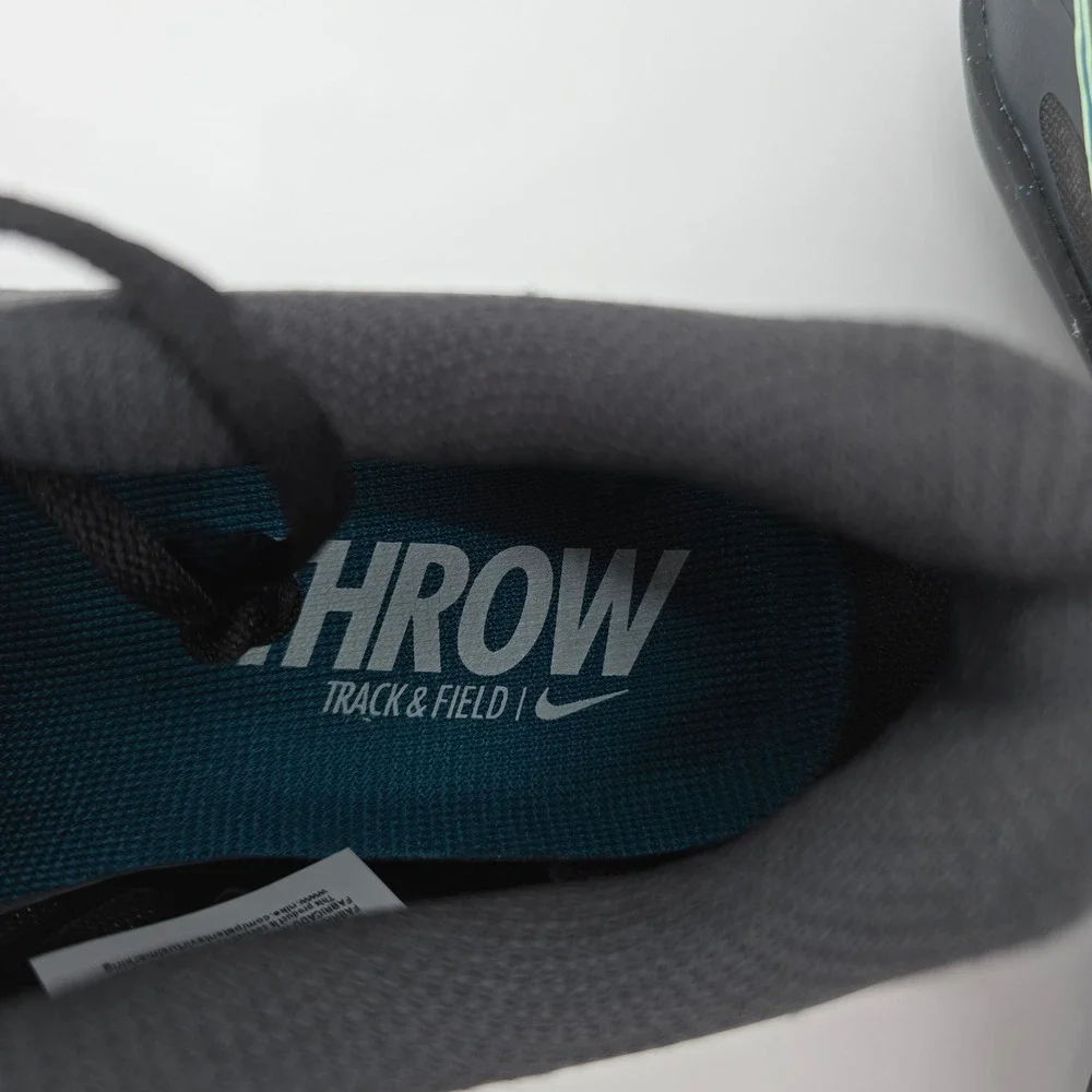 Nike Zoom Rival SD 2 Throwing Shoes Mens Track Field Black Teal Size 8 NWOT